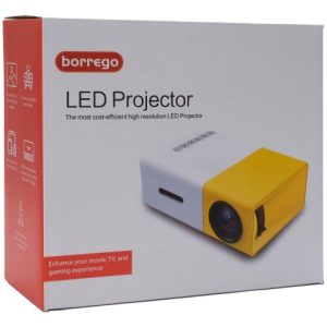 ویدئو پروژکتور پرتابل Borrego Mini LED yellow portable